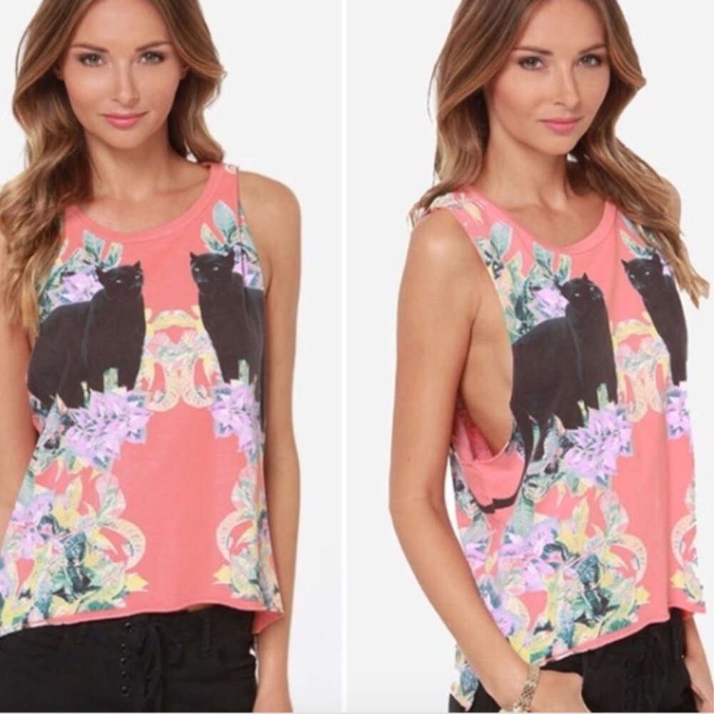 Chaser Mirrored Panthers Muscle Tee Small